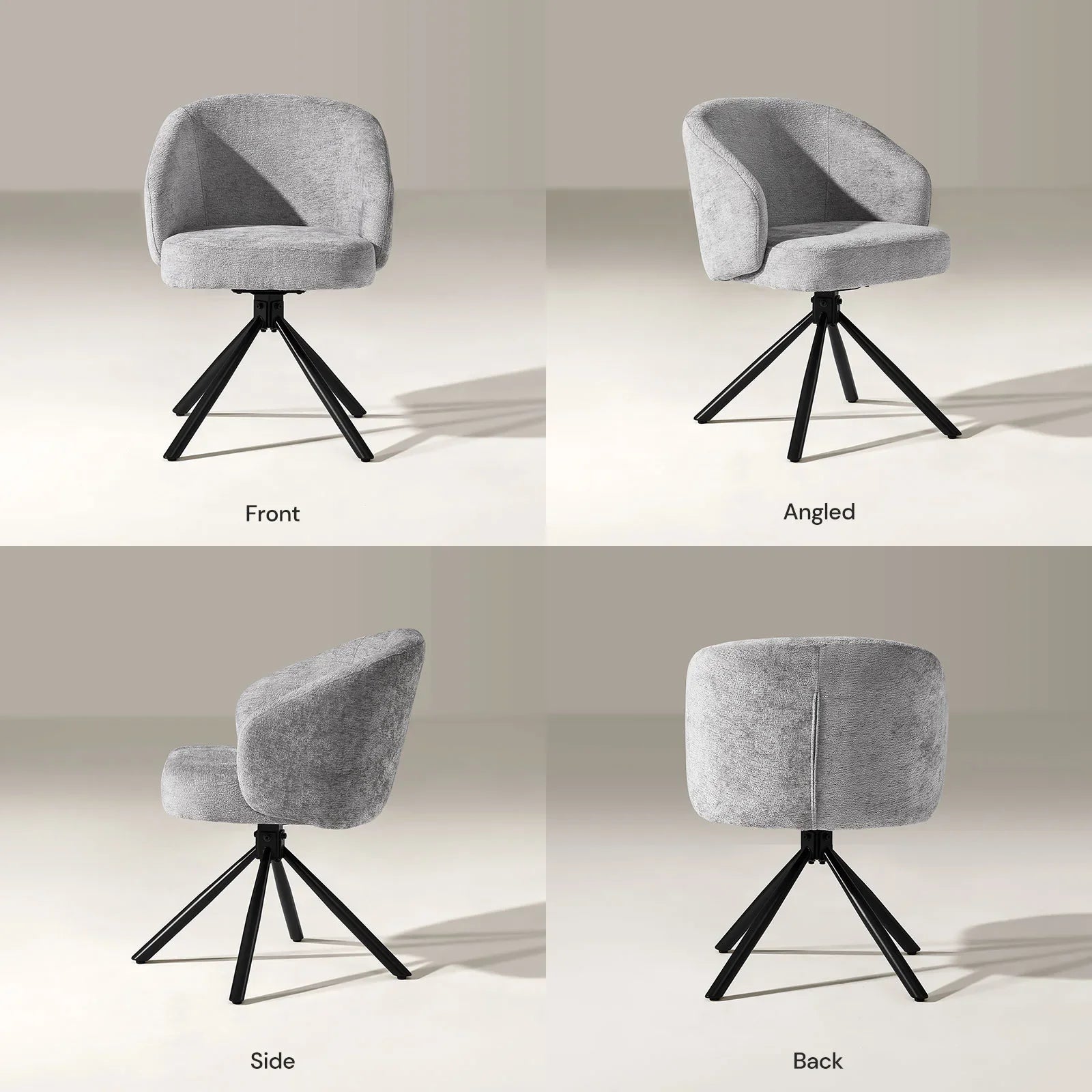 Cleo Grey Swivel Desk Chair-4