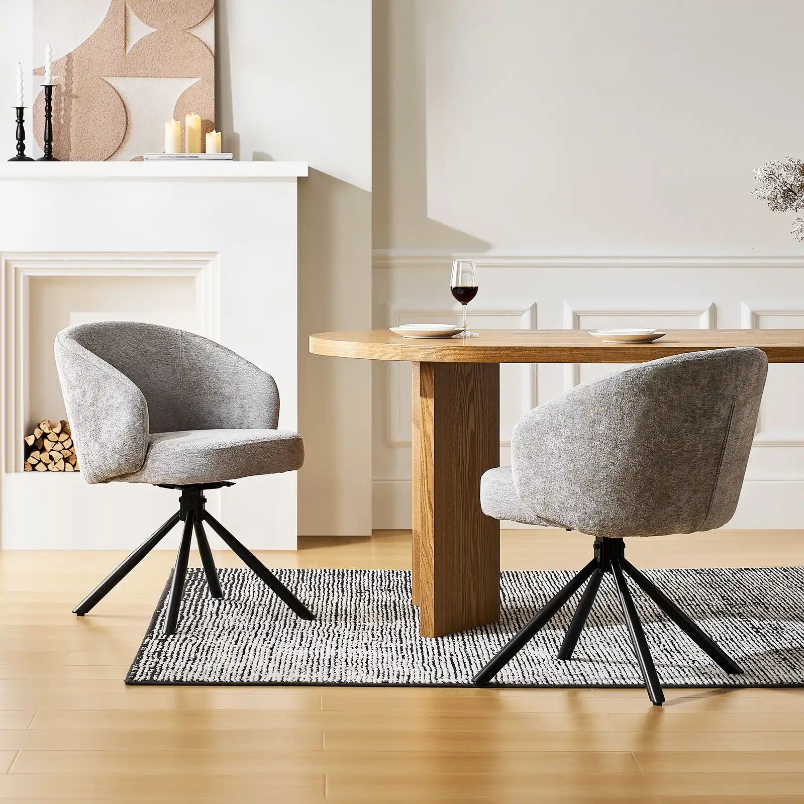 Cleo Grey Swivel Desk Chair-2