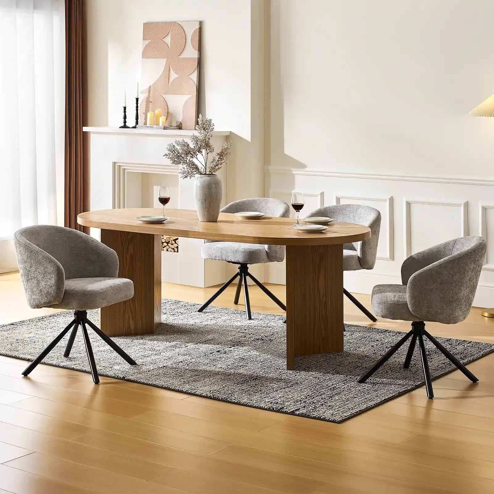 Cleo Grey Swivel Desk Chair-3