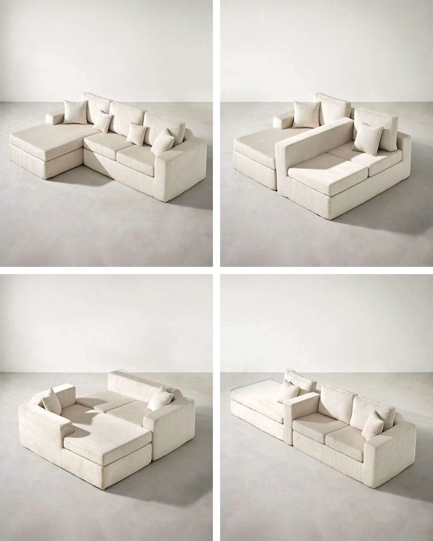 Nodo Vacuum-Packed Modular Corner Sofa-4