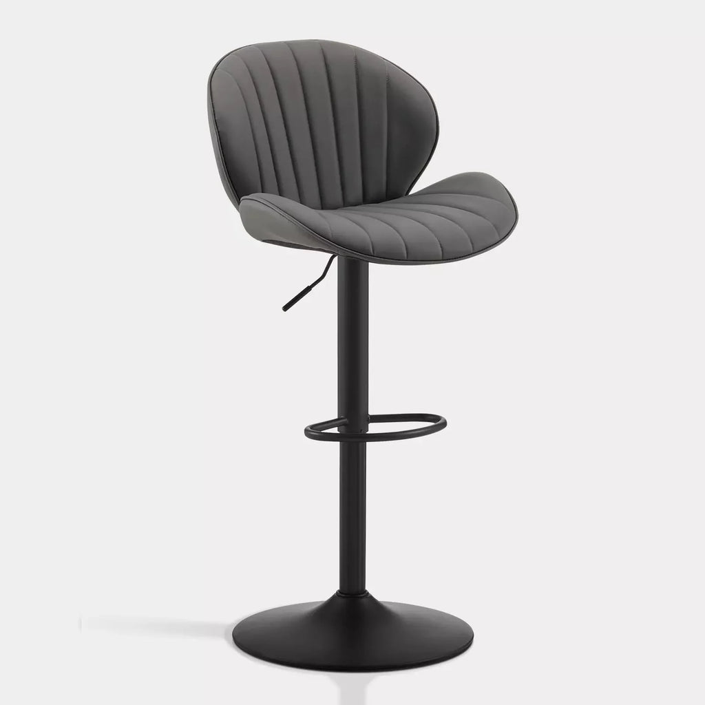 Caryol Faux Leather Bar Stool [Height Adjustable][Set of 2]-5