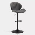 Caryol Faux Leather Bar Stool [Height Adjustable][Set of 2]-5