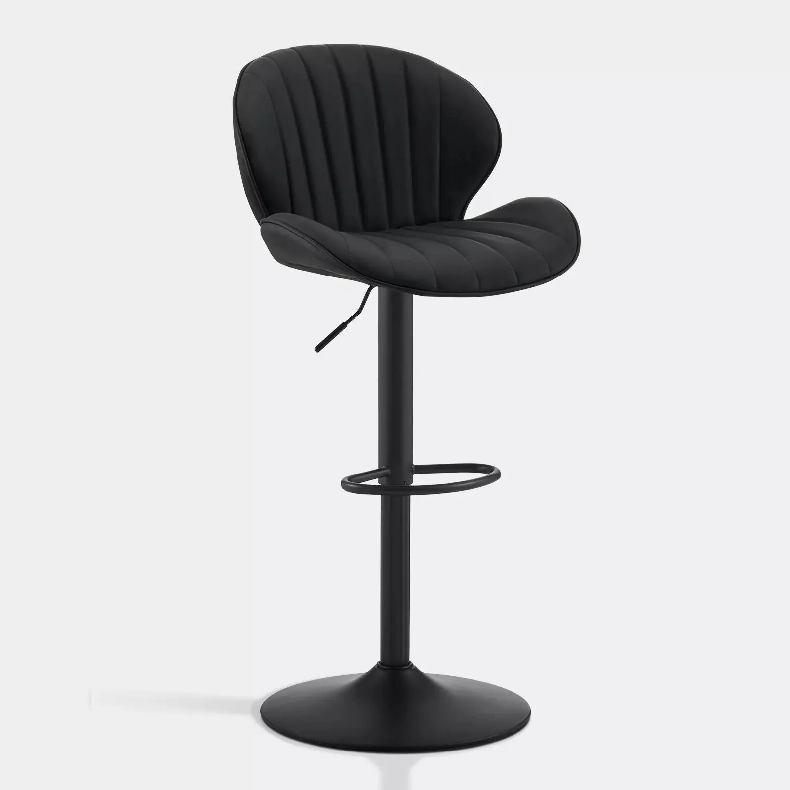 Caryol Faux Leather Bar Stool [Height Adjustable][Set of 2]-6